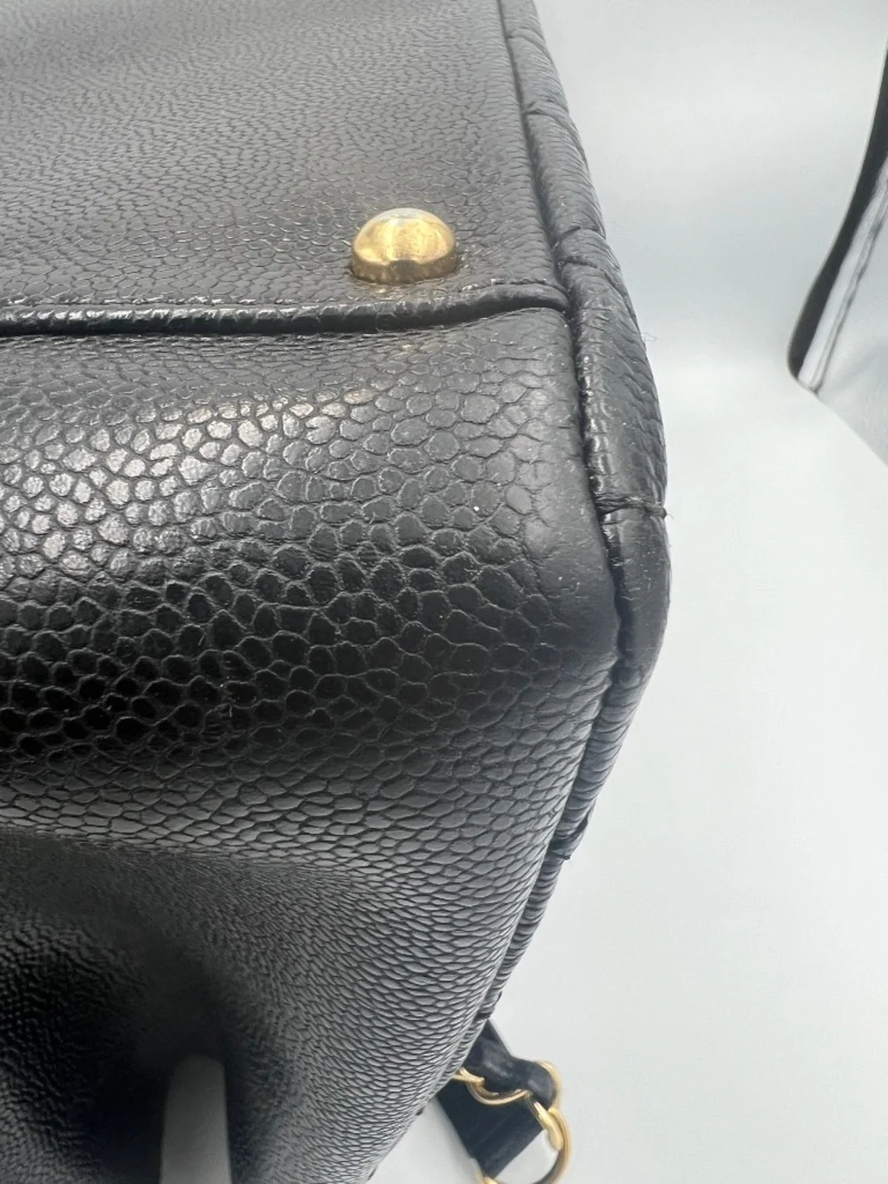 CHANEL Caviar Quilted XL Grand Shopping Tote GST Black